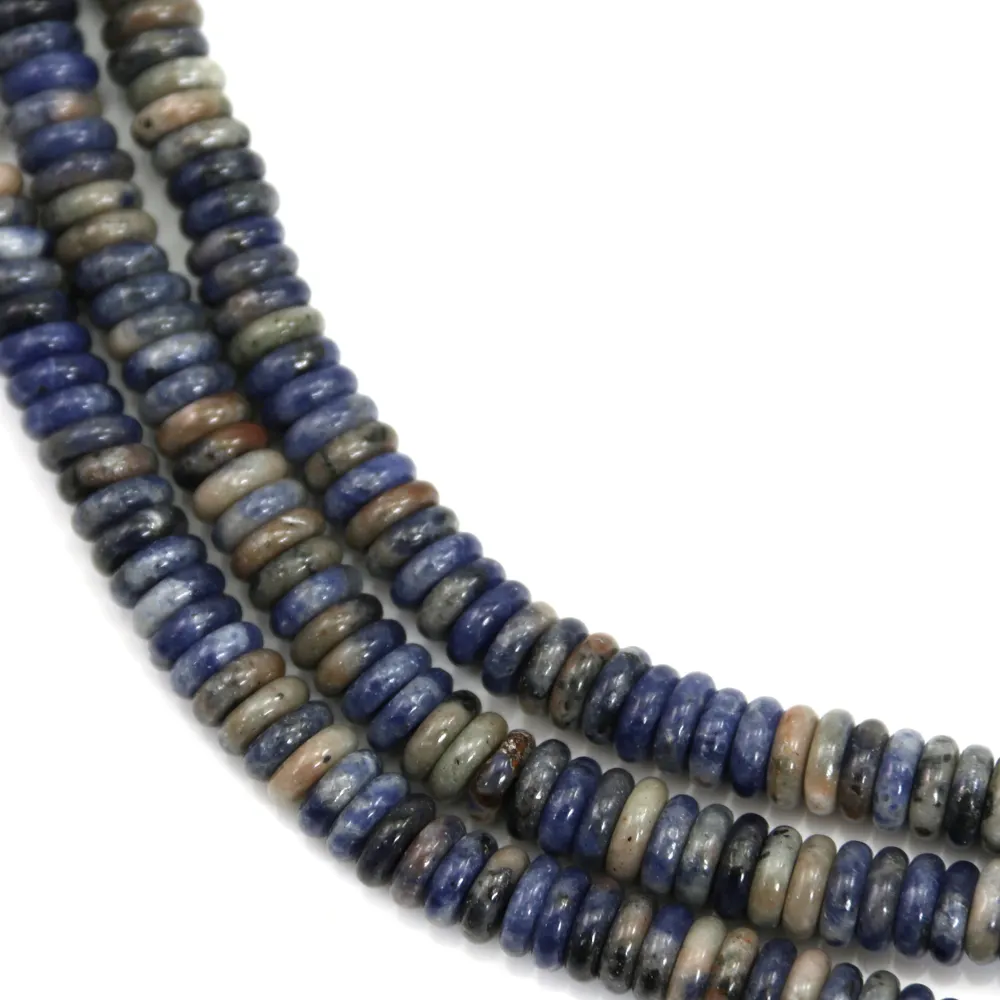 Sodalith Rondell Heishi 2x6mm x 39cm
