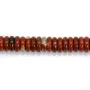 Jaspe rouge rondelle Heishi 2x6mm x 40cm