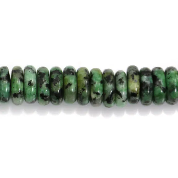 Turchese africana imitazione rondella Heishi 2x6mm x 39cm