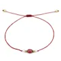 Rubin & Süßwasserperle Schnur Armband x 1St