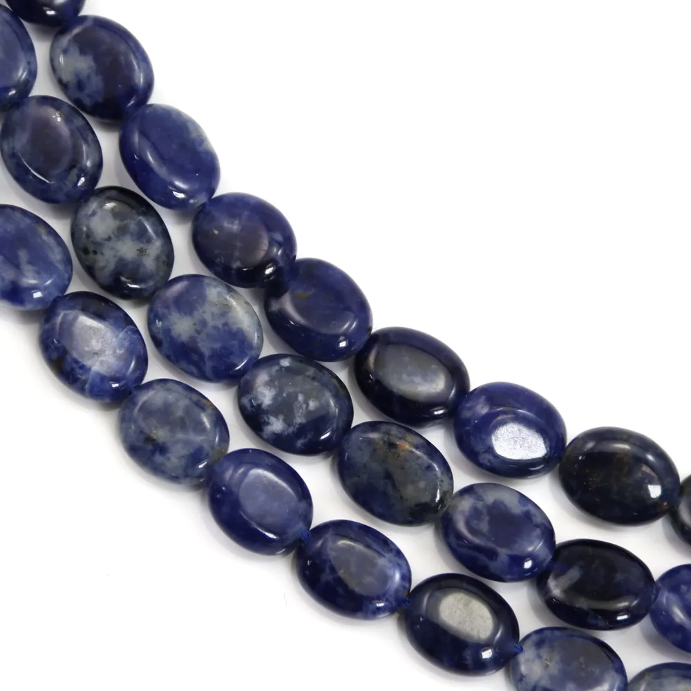 Sodalite ovale 8x10mm x 39cm