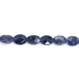Sodalite oval faceted 10x14mm x 2pcs