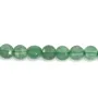 Aventurine round flat faceted 4mm x 10pcs