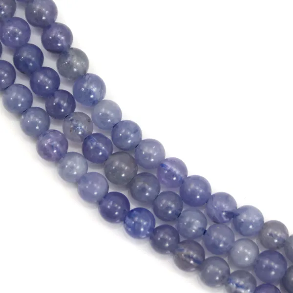 Tanzanite redonda 4mm x 39cm