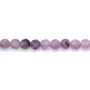 Lépidolite rond facetté 3mm x 38cm