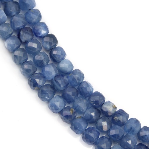 Cyanite cube facetté 5mm x 40cm