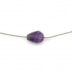 Amethyst Faceted Teardrop 6 *9mm x 4pcs