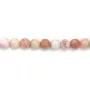 Opale rose rond 8mm x 40cm