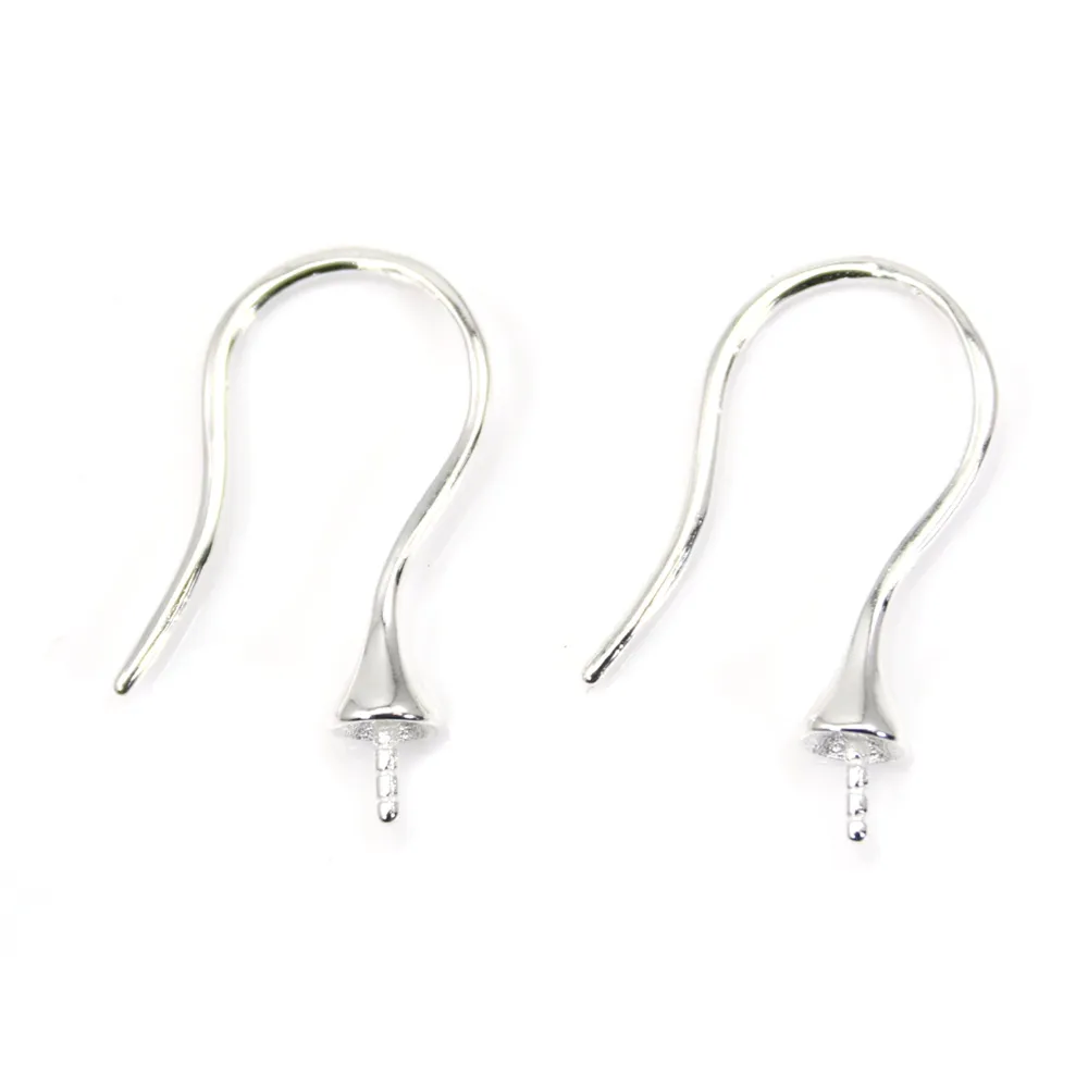 Ganci per orecchio in argento 925 per semi piercing 22mm x 2pz