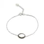 Bracelet argent 925 nacre rose fleur