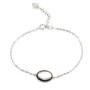 Bracelet argent 925 nacre rose fleur