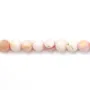 Lambi rosa rotondo sfaccettato 4 mm x 39 cm