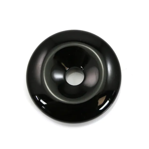 Donut Onyx preto 25mm x 1pc
