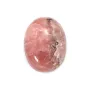 Cabochon de rhodochrosite rose, de forme ovale, et de taille 12x16mm x 1pc