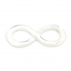 White Shell Infinity 12x30mm x 1pc