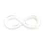 Nacre blanche en 8 de l'infini 12x30mm x 1pc