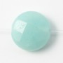 Amazonite Flat Round facette 12mm x 4 pcs