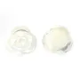Nacre blanche en forme de rose 10mm x 2pcs