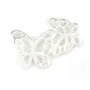 Nacre blanche couple de papillon 13x18mm x 1pc