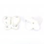 Nacre blanche en forme de papillon 10x12mm x 1pc