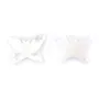 Nacre blanche en forme de Papillon 9x12mm x 1pc
