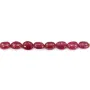 Barroco oval rubi vermelho tratado 4-6x6-8mm x 5cm (8pcs)