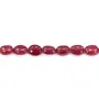 Rubin rot behandelt ovale Barock 5-7x7-9mm x 5cm (7pcs)