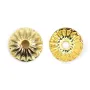 Coupelle Plaquée par "flash" or sur laiton 4.5mm x 10pcs