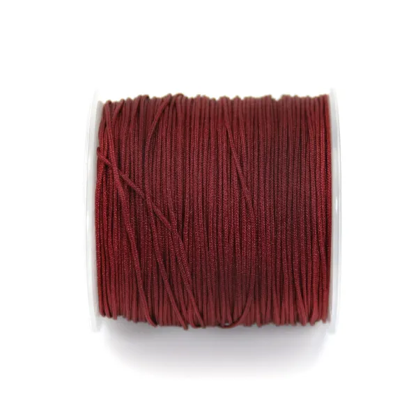Fil polyester bordeaux 0.8 mm X100m