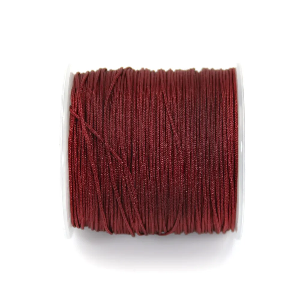 Fil polyester bordeaux 0.8 mm X100m
