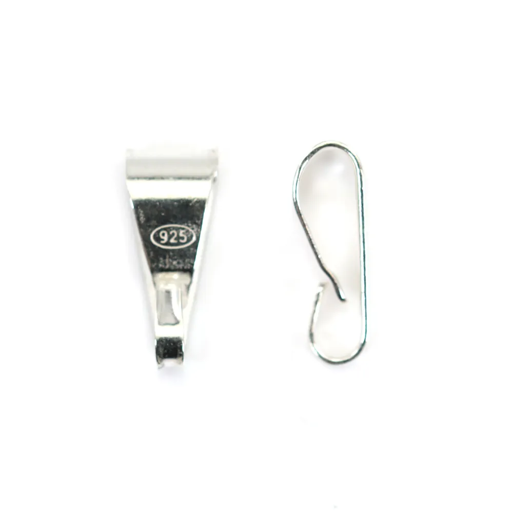 Pendant bail ,sterling silver 925, 13mm x 1pc