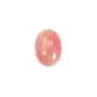 Cabochon de rhodochrosite rose, de forme ovale, et de taille 8x11mm x 1pc