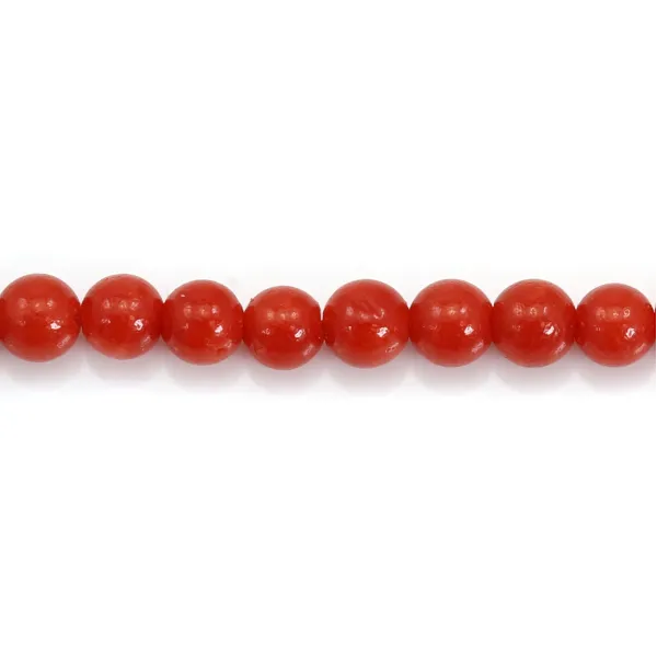 Coral Vermelho Natural Redondo 3mm x 45cm