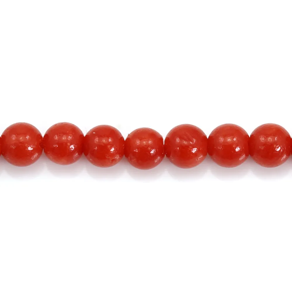 Corallo rosso naturale rotondo 3 mm x 45 cm