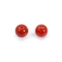 Corail Rouge Naturel goutte semi percé 5x14mm x 1pc