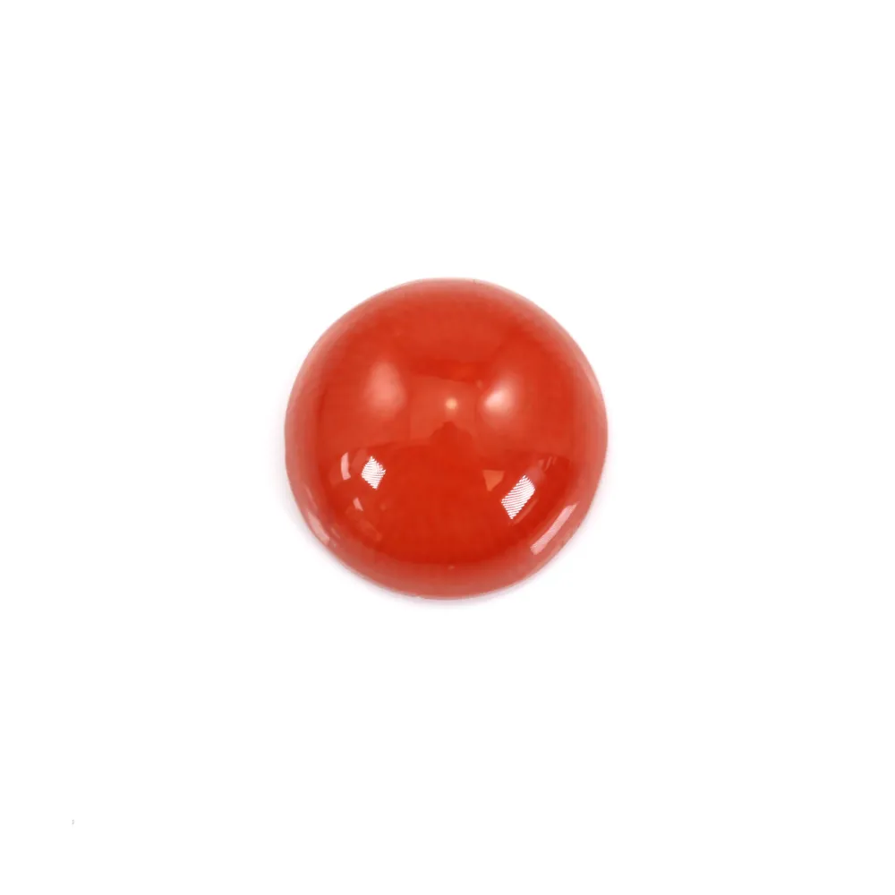 Cabochon Corail rouge Naturel rond 3mm x 1pc