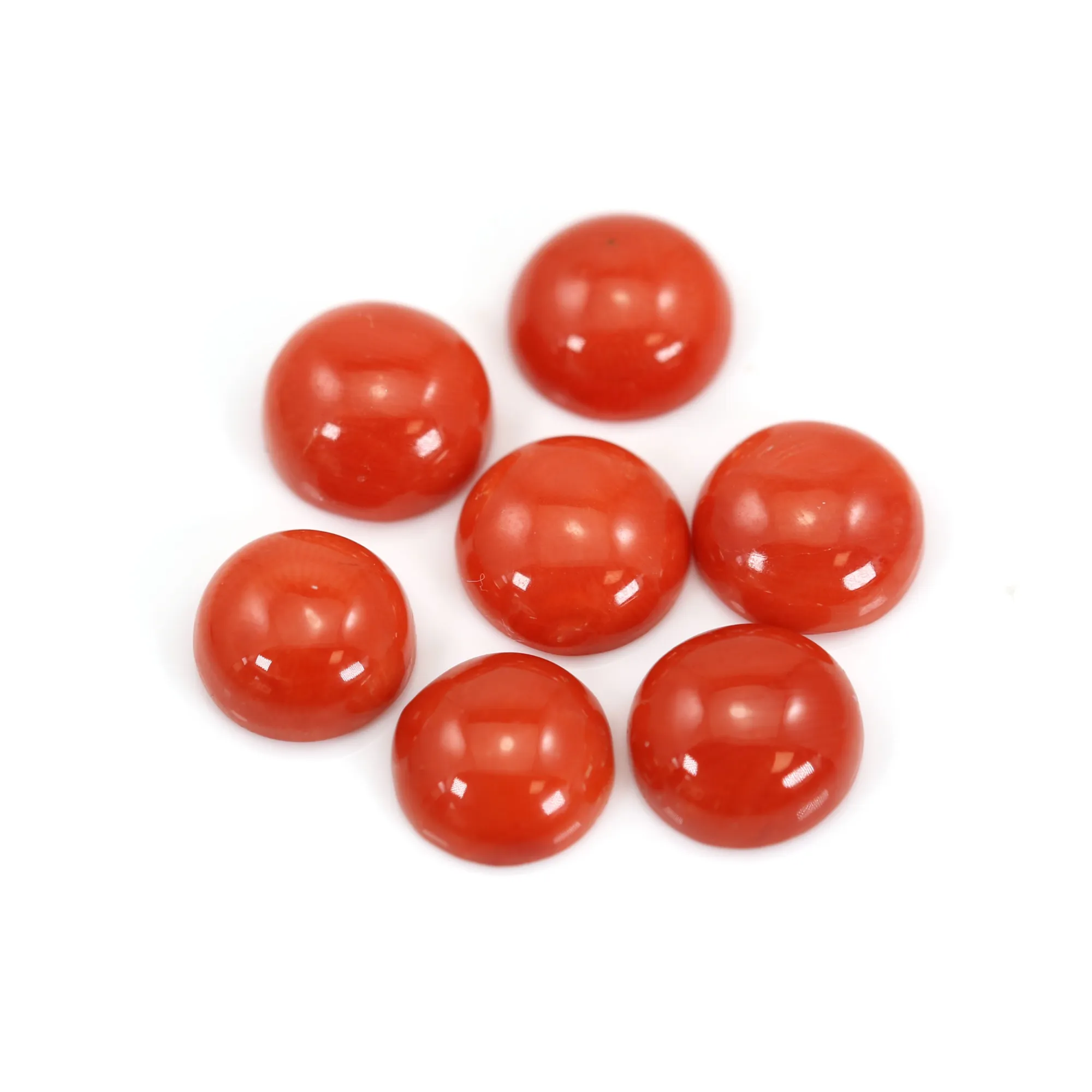 Cabochon De Corail Rouge Naturel - Forme Pépite Italienne - 19 Carats, 25x16x6 Mm