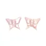 Nacre rose en forme de papillon 21x26mm x 1pc