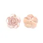 Nacre rose semi-percée en forme de fleur 20mm x 1pc