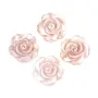 Nacre rose semi-percée en forme de fleur 20mm x 1pc