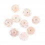 Pink mother-of-pearl flower 8mmx 1pc