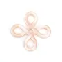 Nacre rose en noeud chinois 15mm x 1pc