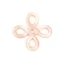Nacre rose en noeud chinois 20mm x 1pc