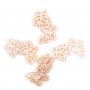 Pink mother-of-pearl butterfly couple 13x18mm x 1pc