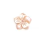 Nacre rose en fleur à 5 pétales 12mm x 1pc