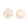 Nacre rose semi-percée en forme de rose 20mm x 1pc