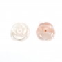 Pink mother-of-pearl rose 10mm x 1pc