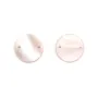 Nacre rose ronde plate 12mm x 2pcs