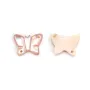 Nacre rose en forme de papillon 9x12mm x 1pc