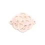 Nacre rose nuage ajoure 18mm x 1pc